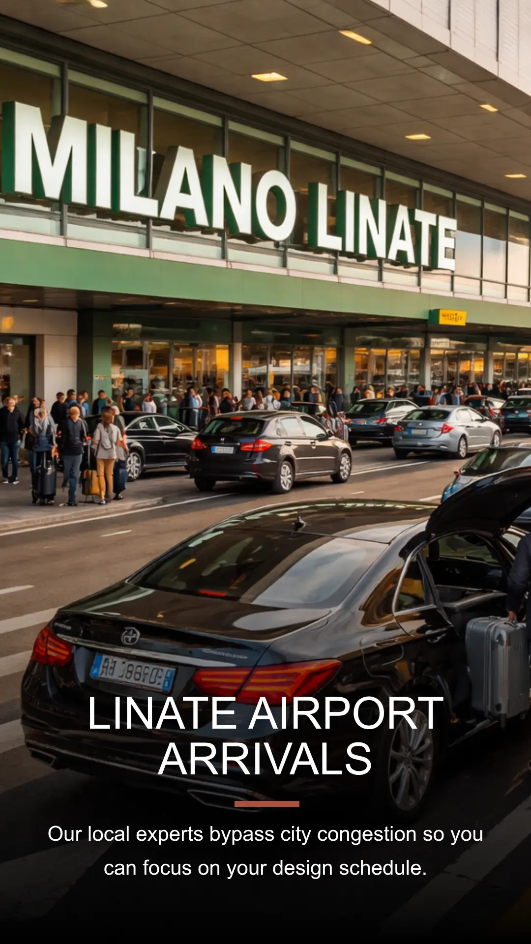 private transfer From Linate Airport to Milan