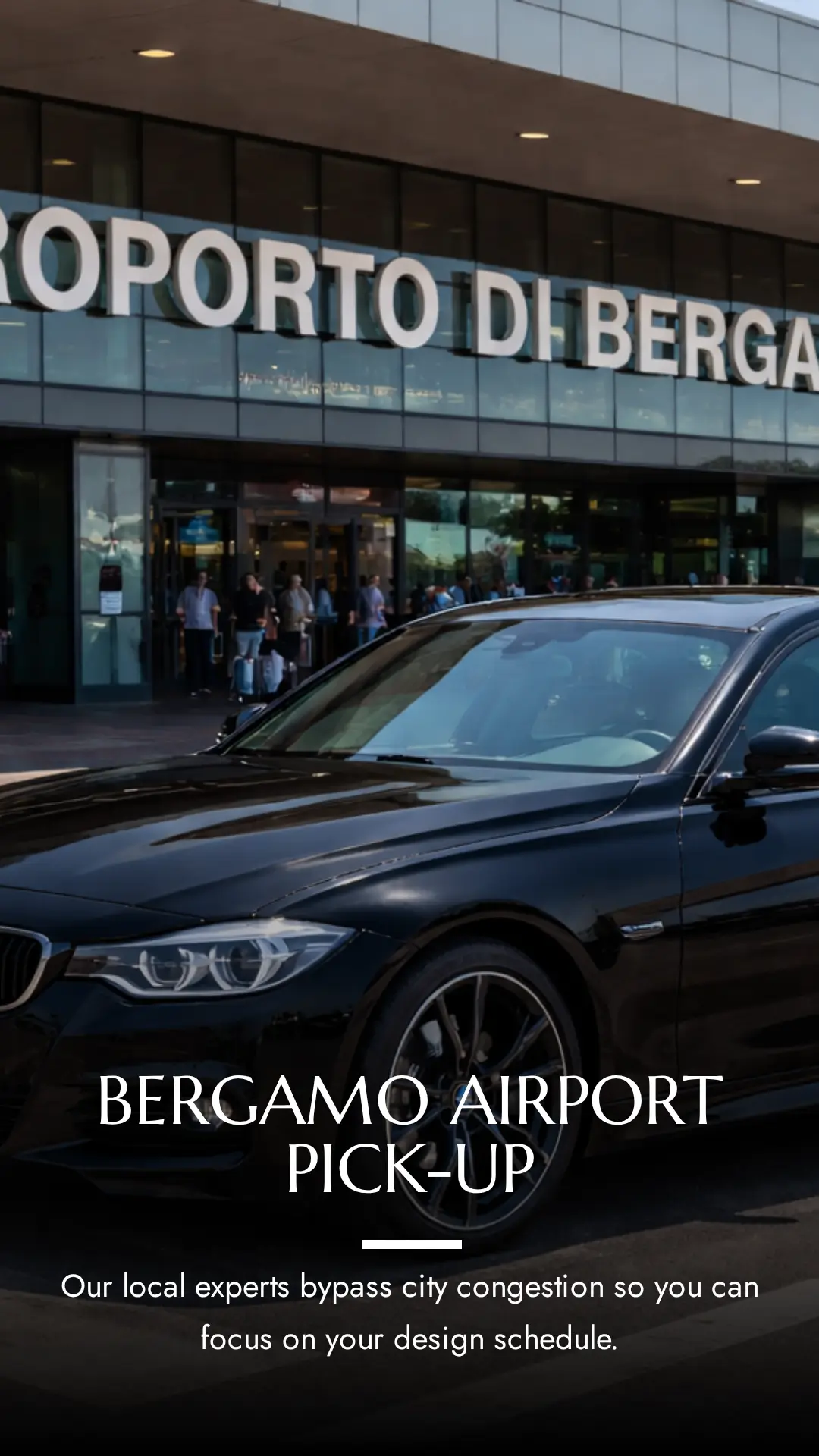 Transfer from Bergamo airport to Milan City