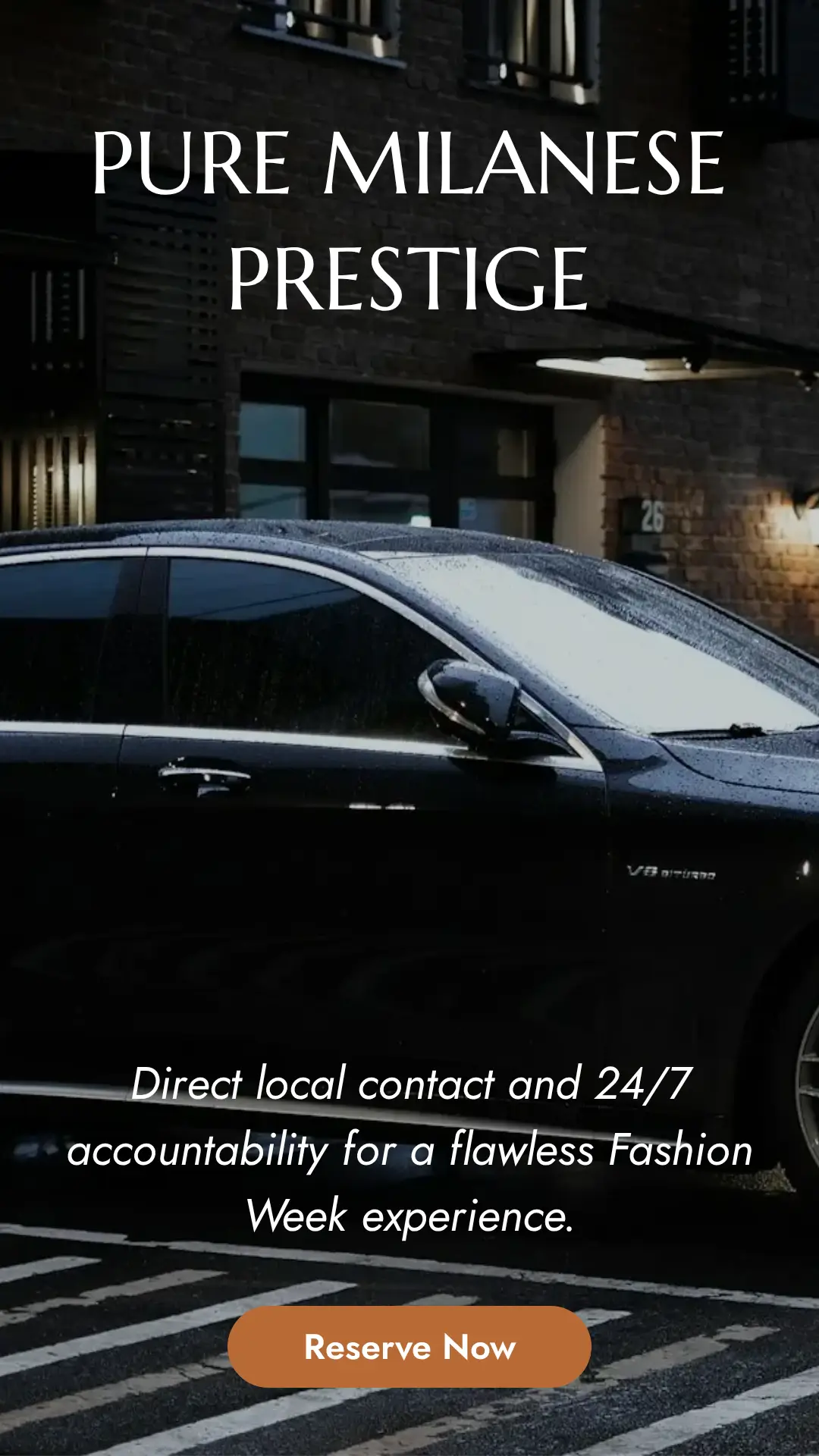 Milan events chauffeur service