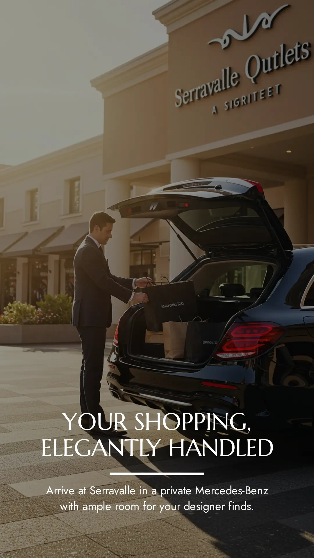 Transfer or Day trip to Serravalle Outlet