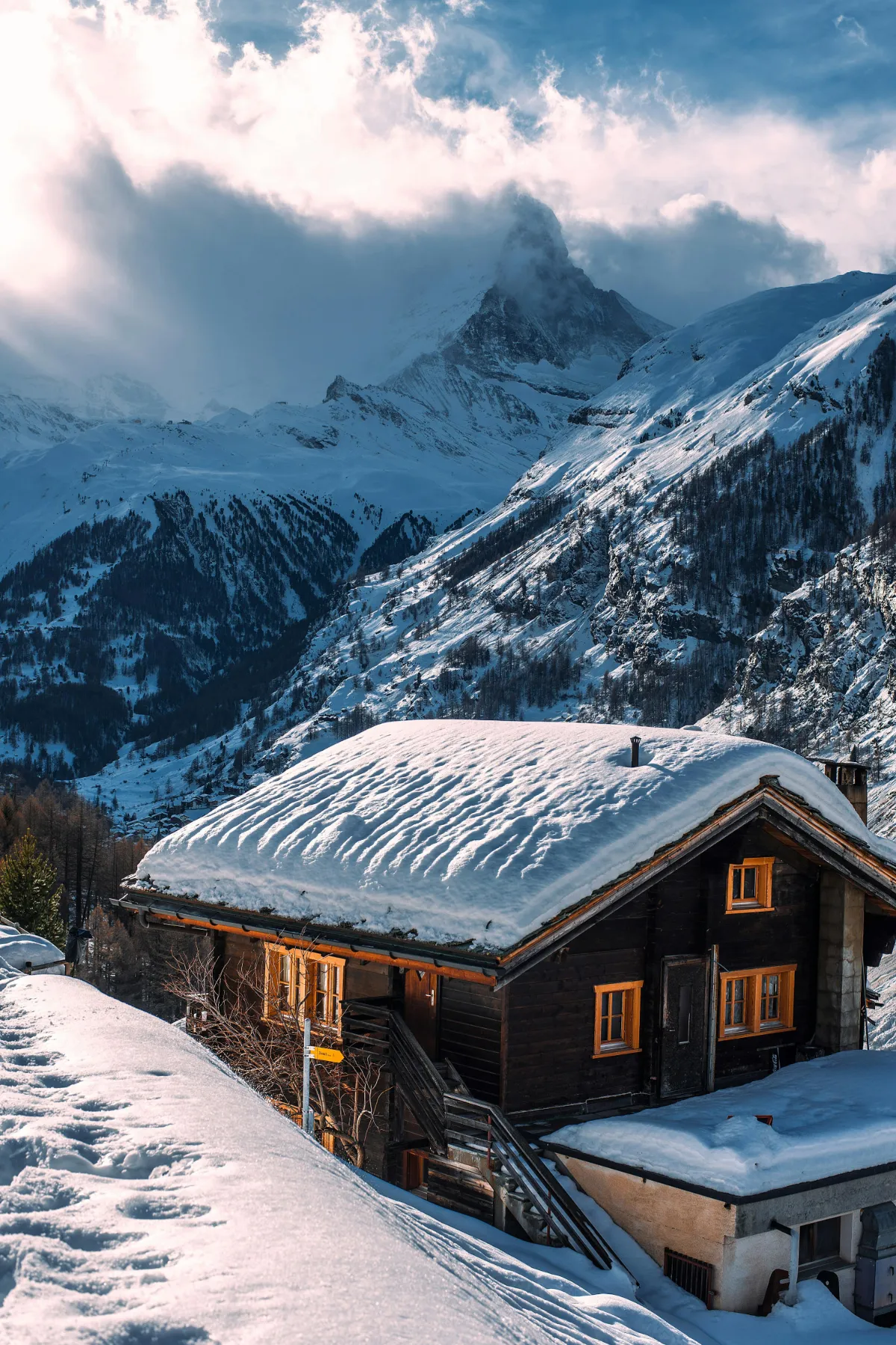 Täsch, the gateway to car-free Zermatt, on a private day trip from Milan