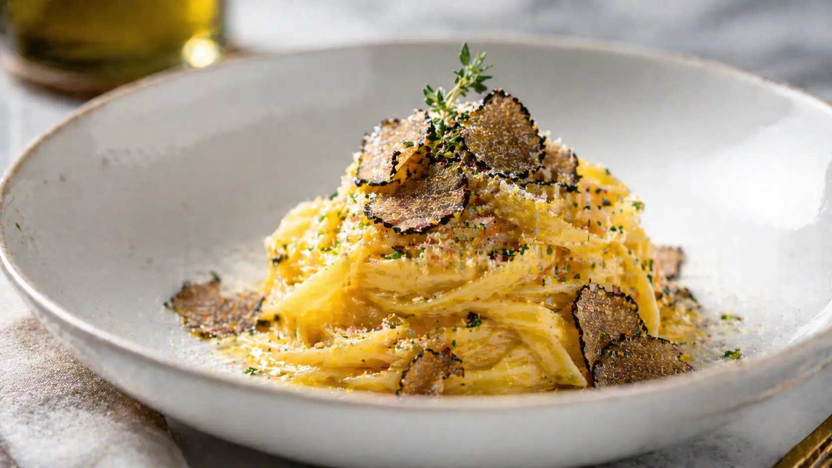 Ligurian pasta with truffle