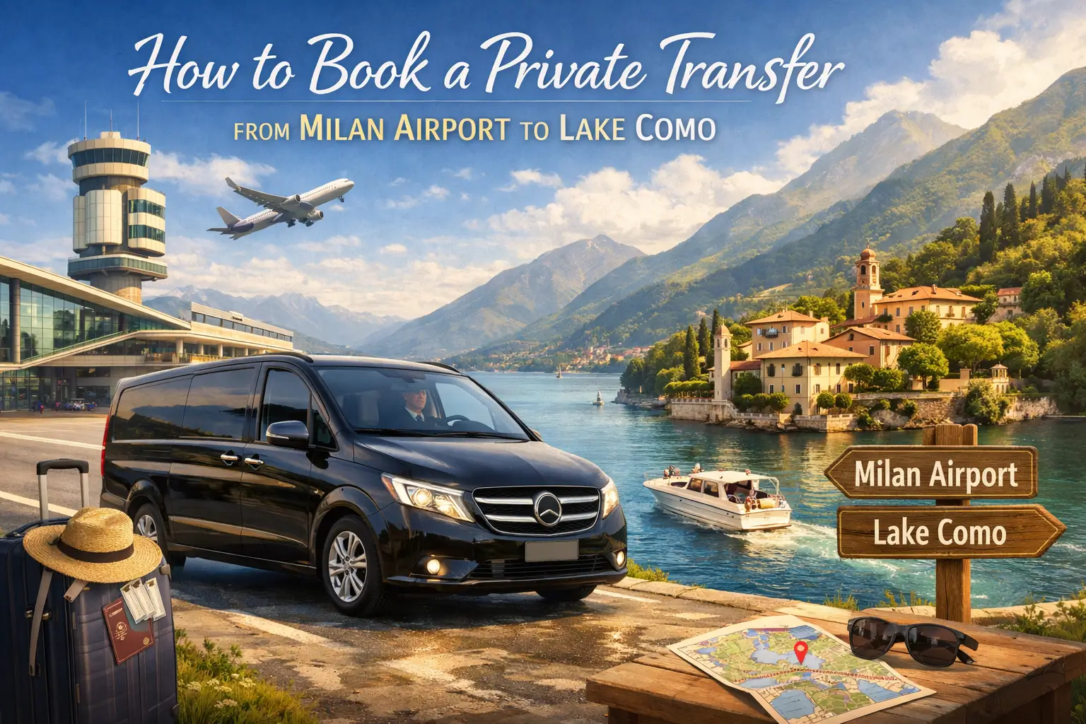 How to Book a Private Transfer from Milan Airport to Lake Como