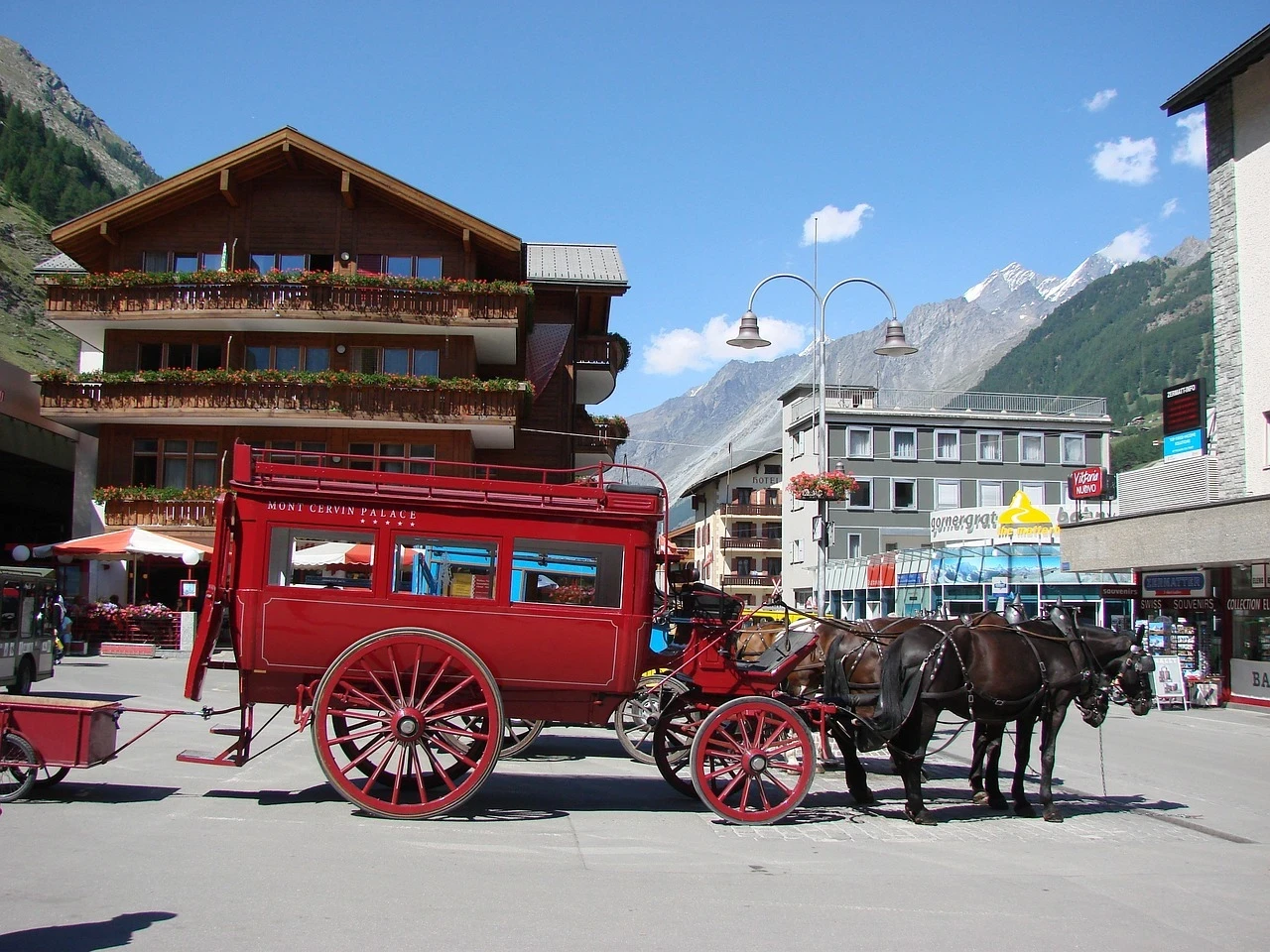 Zermatt village and the Matterhorn on a private day trip from Milan